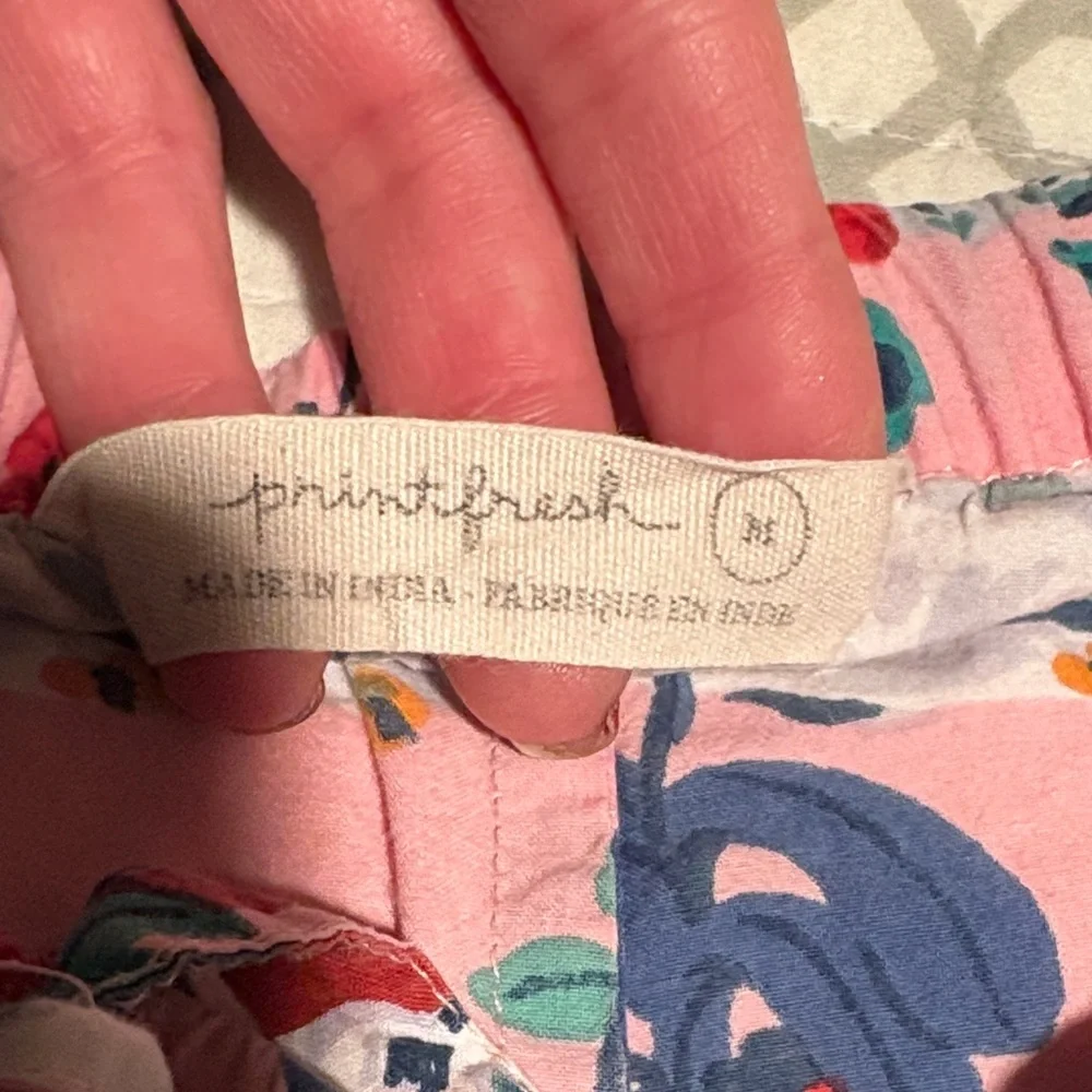 Colorful Pajama Set - Cropped pant - Picture 2 of 3